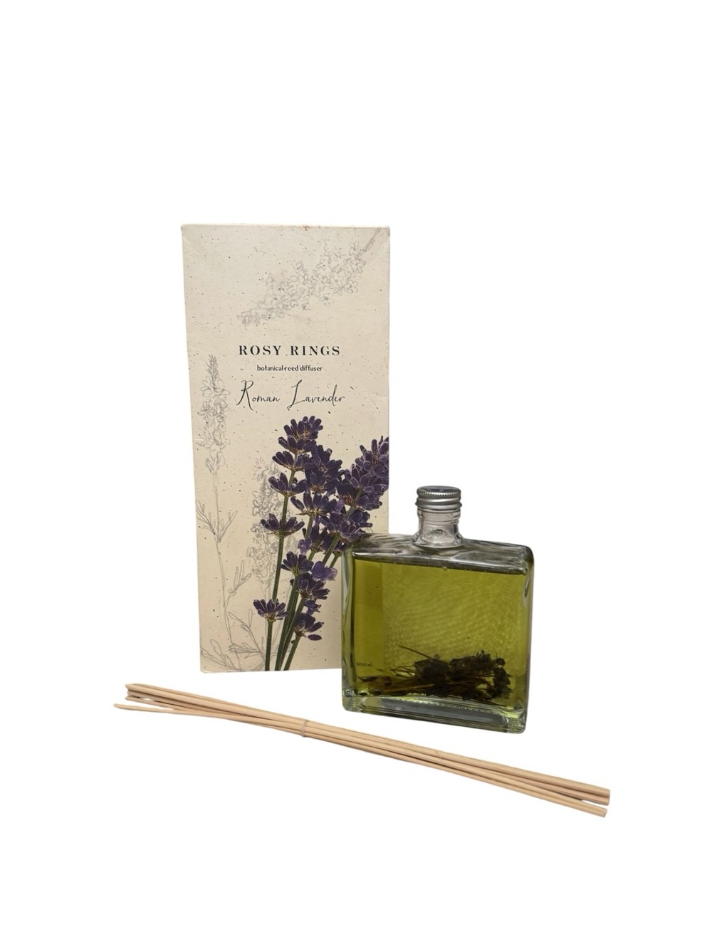 NEW Rosy Rings Roman Lavender Botanical Reed Diffuser 13‎ oz